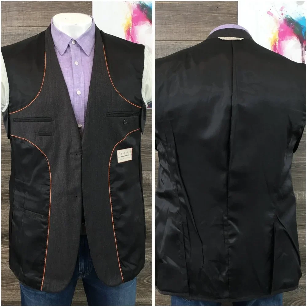 Pronto Uomo Mens Wool Blazer Sport Coat Sport Suit Jacket 42R‎ Men Casual Button